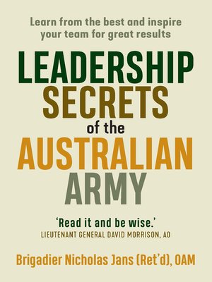 cover image of Leadership Secrets of the Australian Army